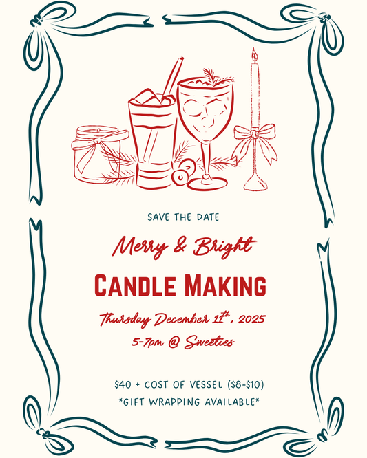 Holiday Candle Making Workshop | December 11th 5-7pm