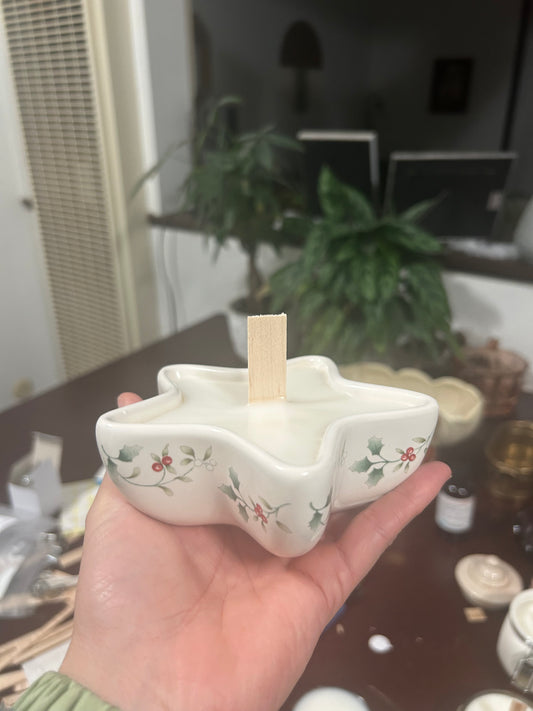 Christmas star candle