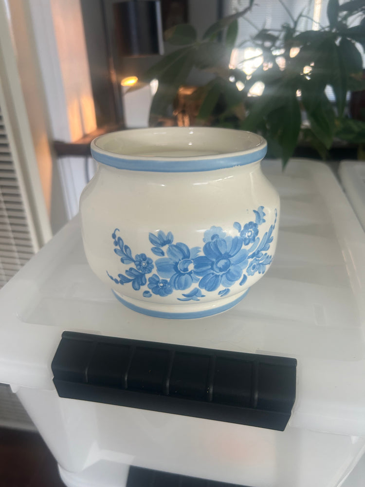 Light blue flower bowl